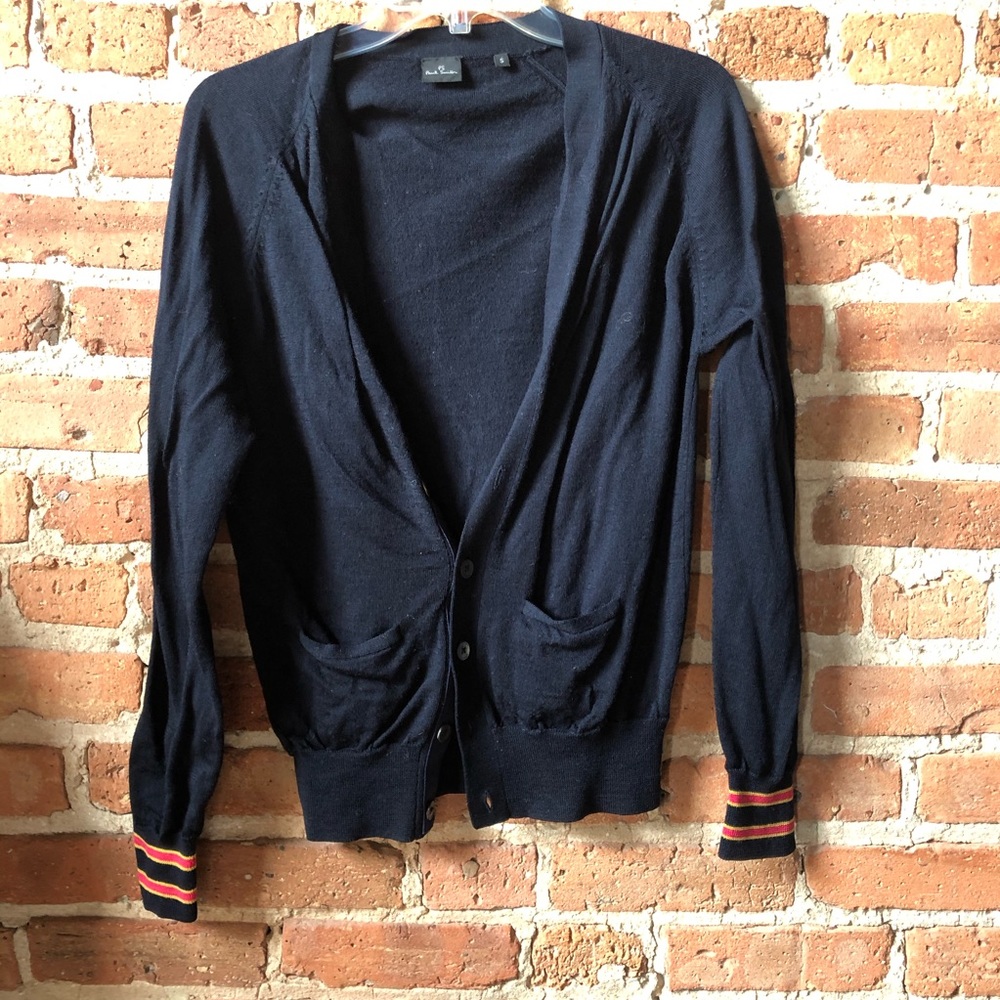 Paul Smith Navy Cardigan Sweater